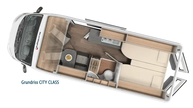Grundriss Camper Van City Class
