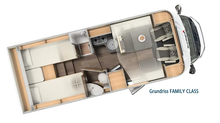 Grundriss Family Class Wohnmobil