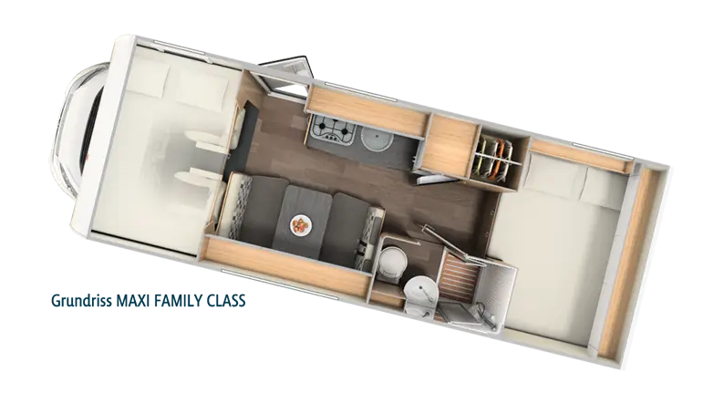 Grundriss Maxi Family Class Wohnmobil