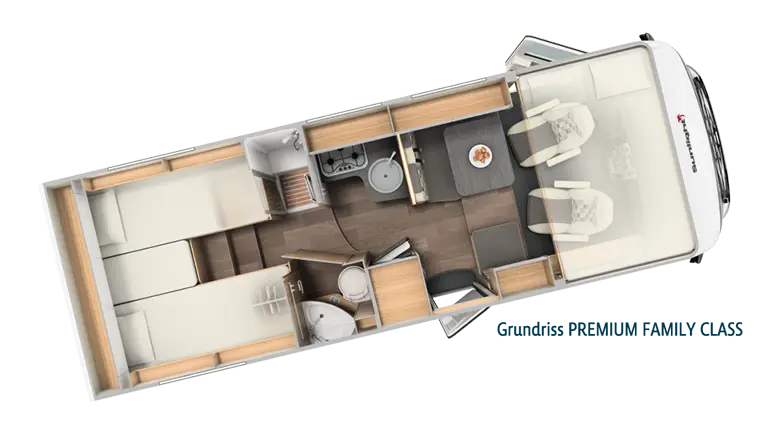 Grundriss Premium Family Class Wohnmobil
